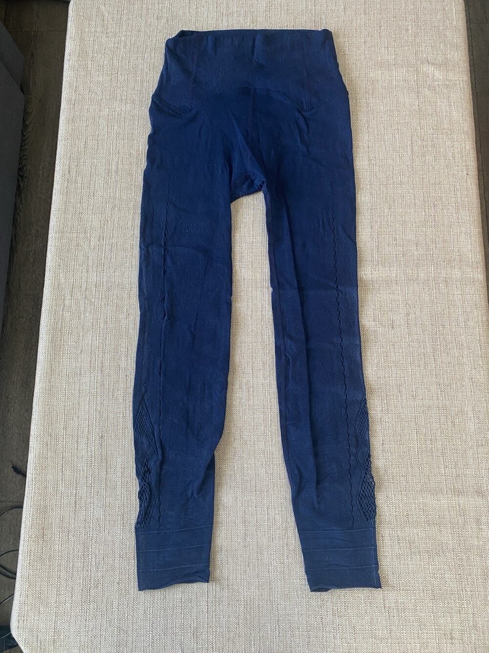 FP Movement Free People Navy Blue Seamless Knit Leggings Womens S/M